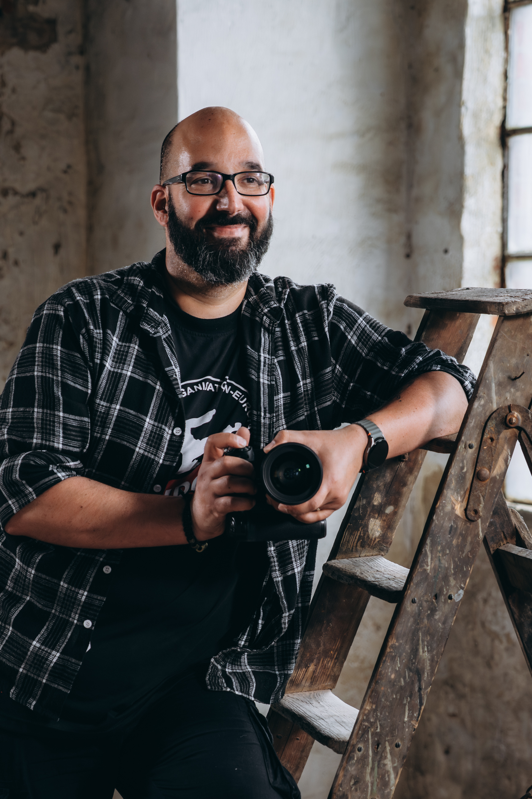 Andreas Kaltenbach bei der fotografischen Arbeit